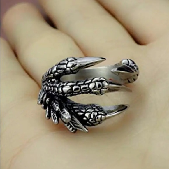 MENS TITANIUM STEEL HAWKS CLAW - Picture 3 of 7